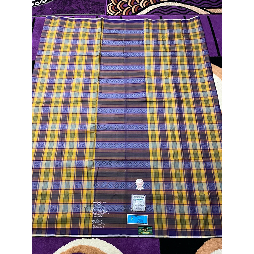 sarung super jadul al majali songket cap sablon logo NEW