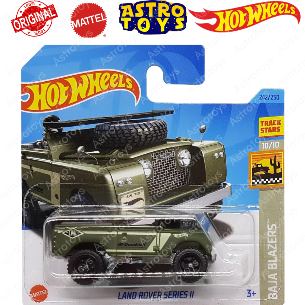 Hot Wheels Land Rover Series II Hijau Military Car 1:64  Mainan Anak Diecast Mobil Tentara Hotwheels
