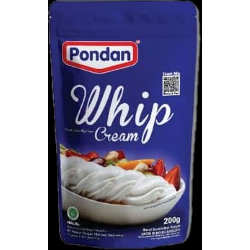 

Pondan Whipped Cream - Pouch 200g