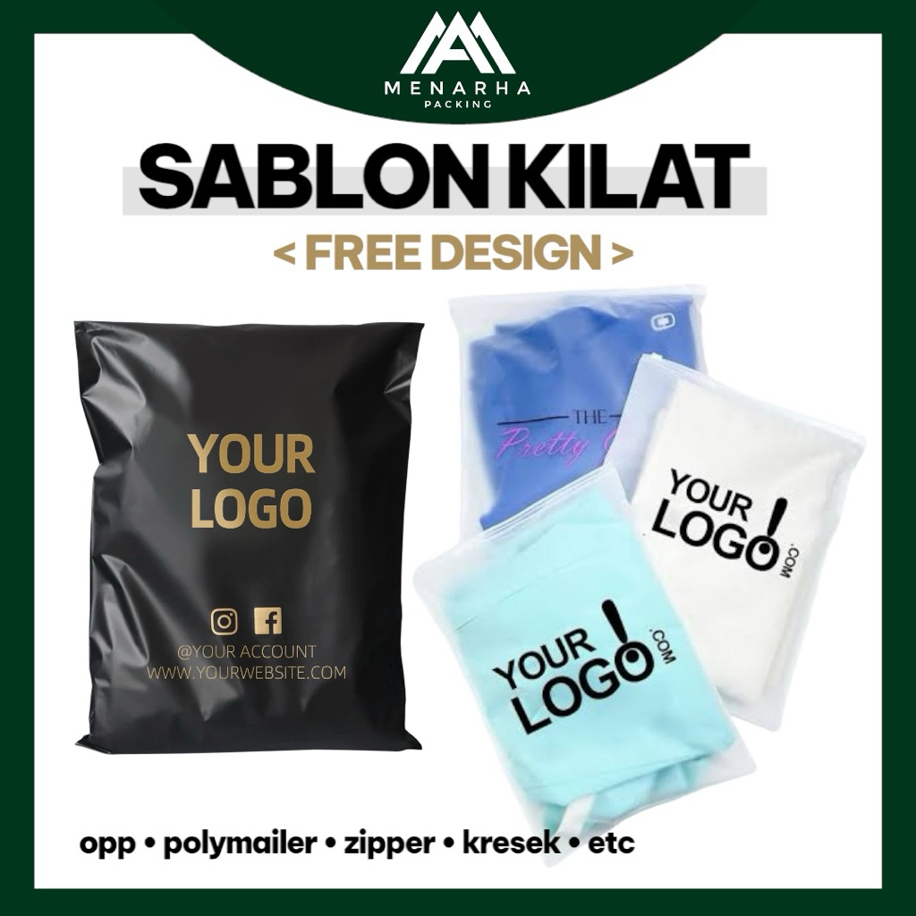 

Sablon Plastik Packing Online Shop ( OPP, Polymailer, Zipper, Plastik Klip, Ziplock dll)