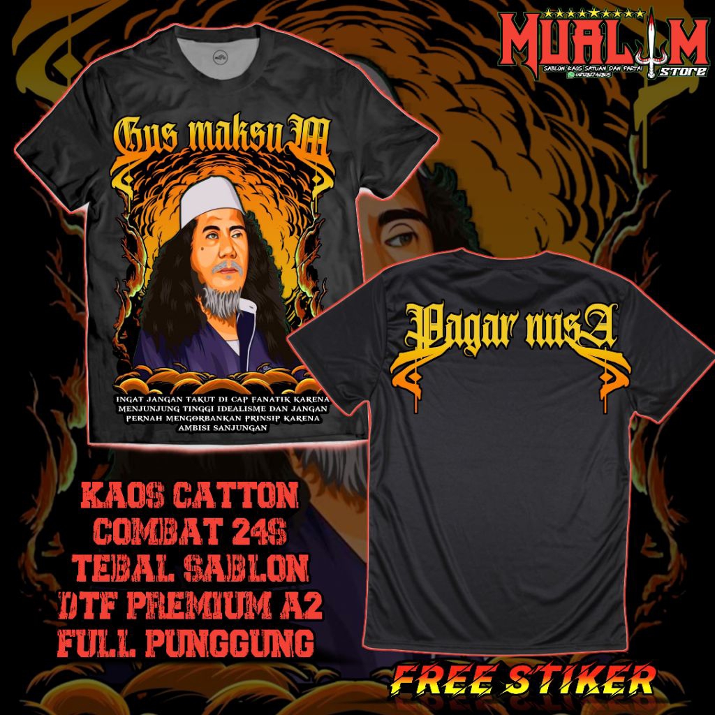 Kaos Pagar Nusa Gus Maksum
