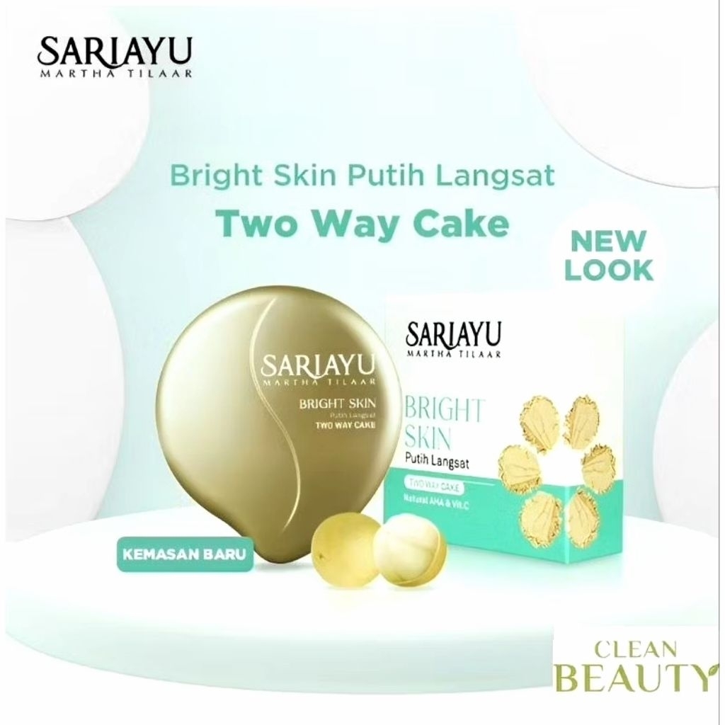 SARIAYU bright skin putih langsat two way cake | refill - bedak sariayu putih langsat