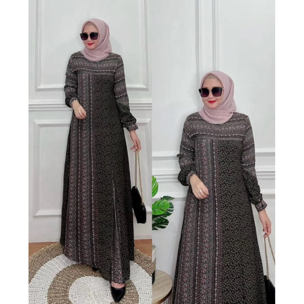 BEST SELLER MAGNOLIA DRESS NASYA GAMIS TERBARU MOTIF BUNGA CANTIK GAMIS MEWAH BUSUI GAMIS MEWAH BAYA