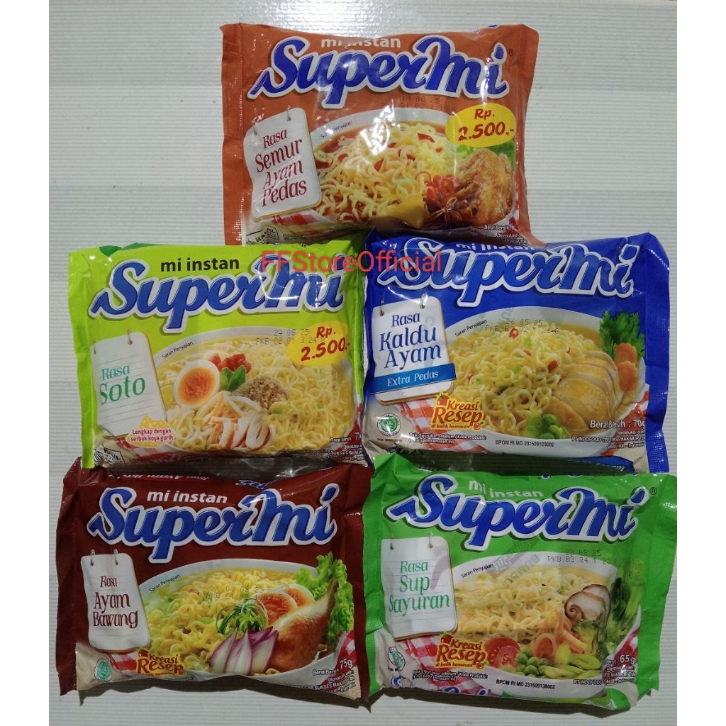 

(INSTANT) SUPERMI Mie Instant 1 Bks