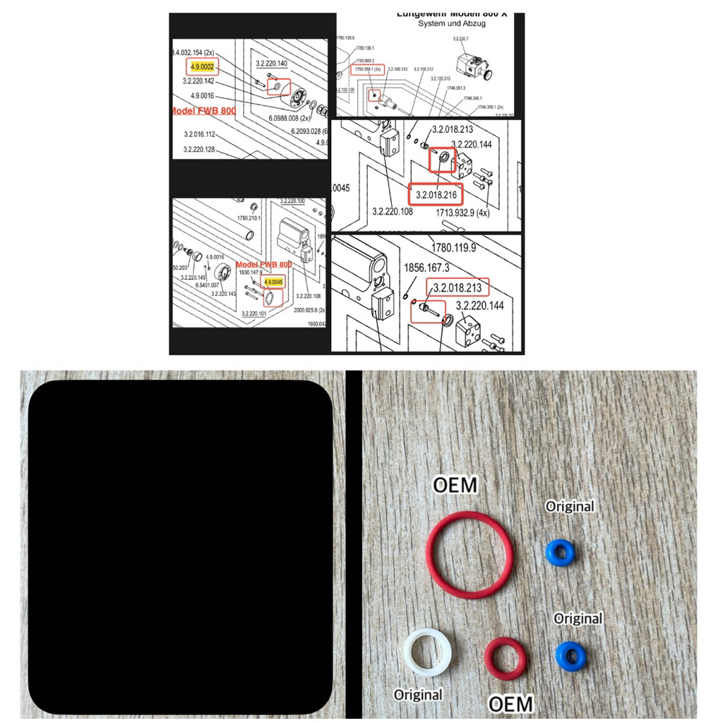 Oring Seal Sil FWB 800 P70 Part Regulator P70 Oring sil P70
