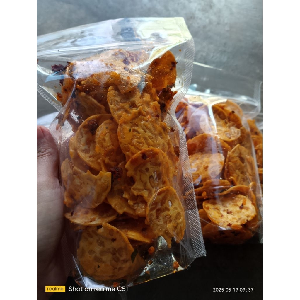 

Keripik Tempe Dirayusuf bumbu sambal