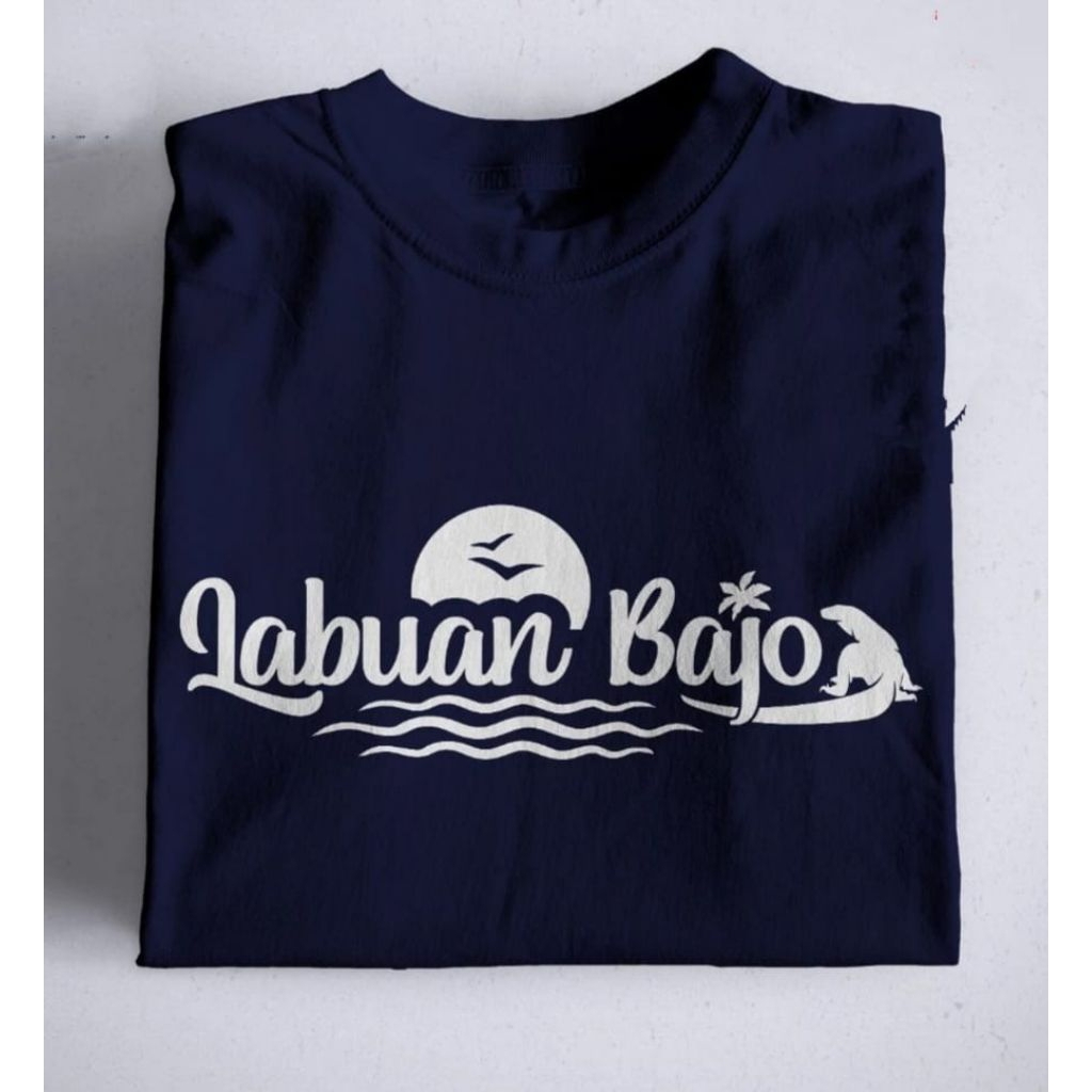 Kaos Labuan Bajo NTT Lengan Pendek/Kaos Wisata Labuan Bajo Indoneaia