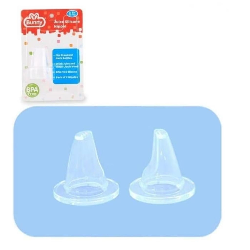JUICE SILICONE NIPPLE 2 PCS LUSTY BUNNY / DOT JUS SILIKON LUSTY BUNNY