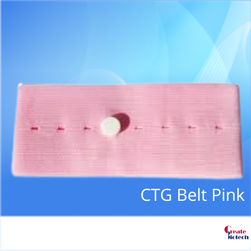 Disposable CTG belt/sabuk Pink With Buttomhole,1200*60mm
