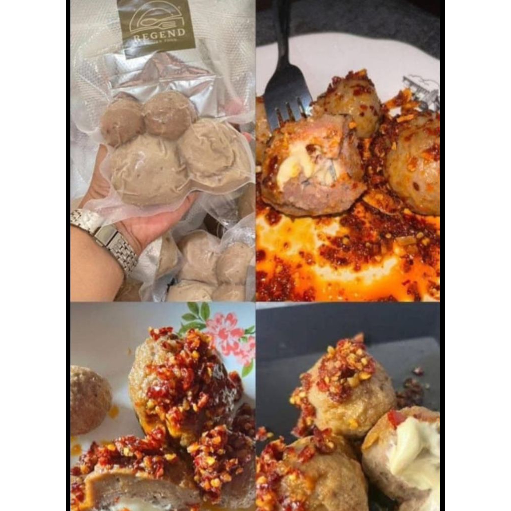 

bakso keju regend isi 4 free chili oil halal murah bandung