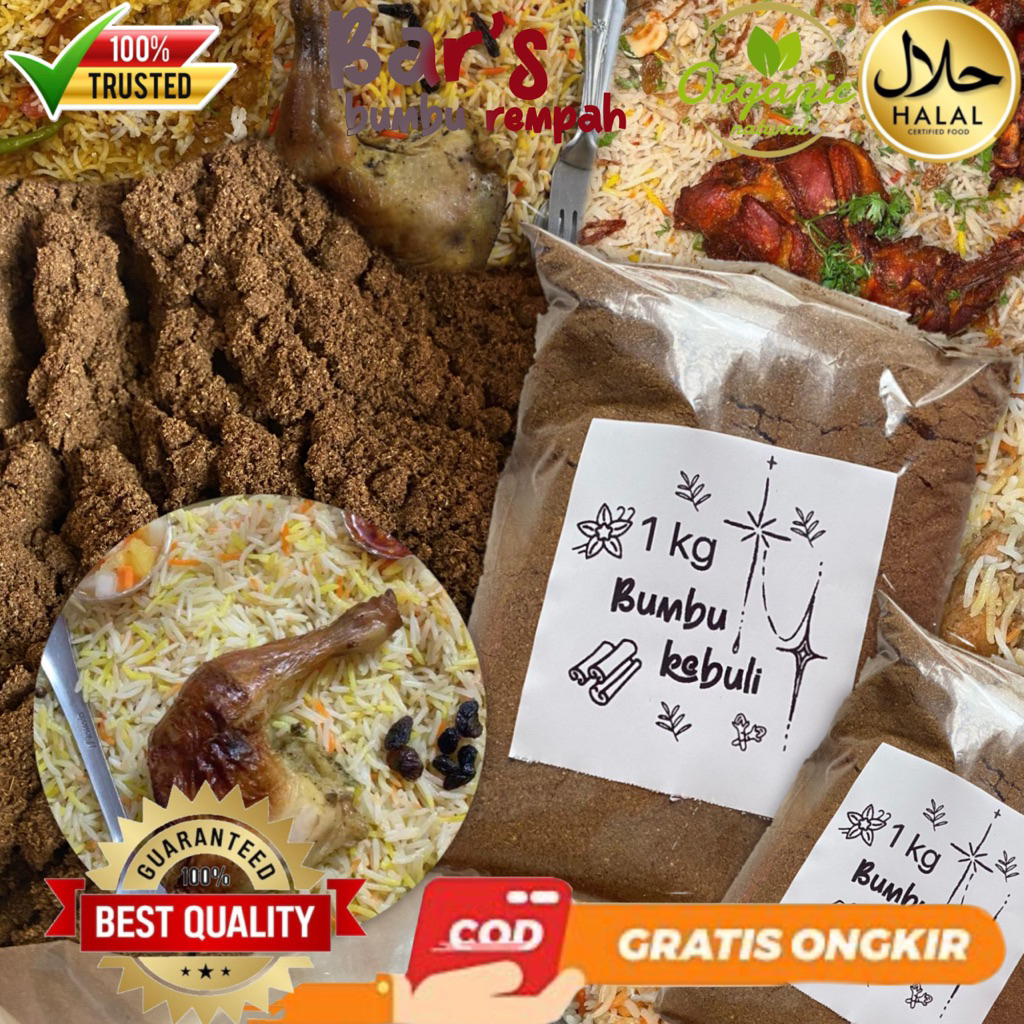 

250gr Bumbu KEBULI bubuk instan briyani mandhi dll (utk masak 10-12Liter beras)