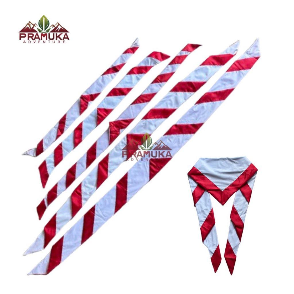 Hasduk Kacu Pramuka Merah Putih SD | SMP | SMA | Siaga | Penggalang | Penegak | Pembina Panjang 90/1