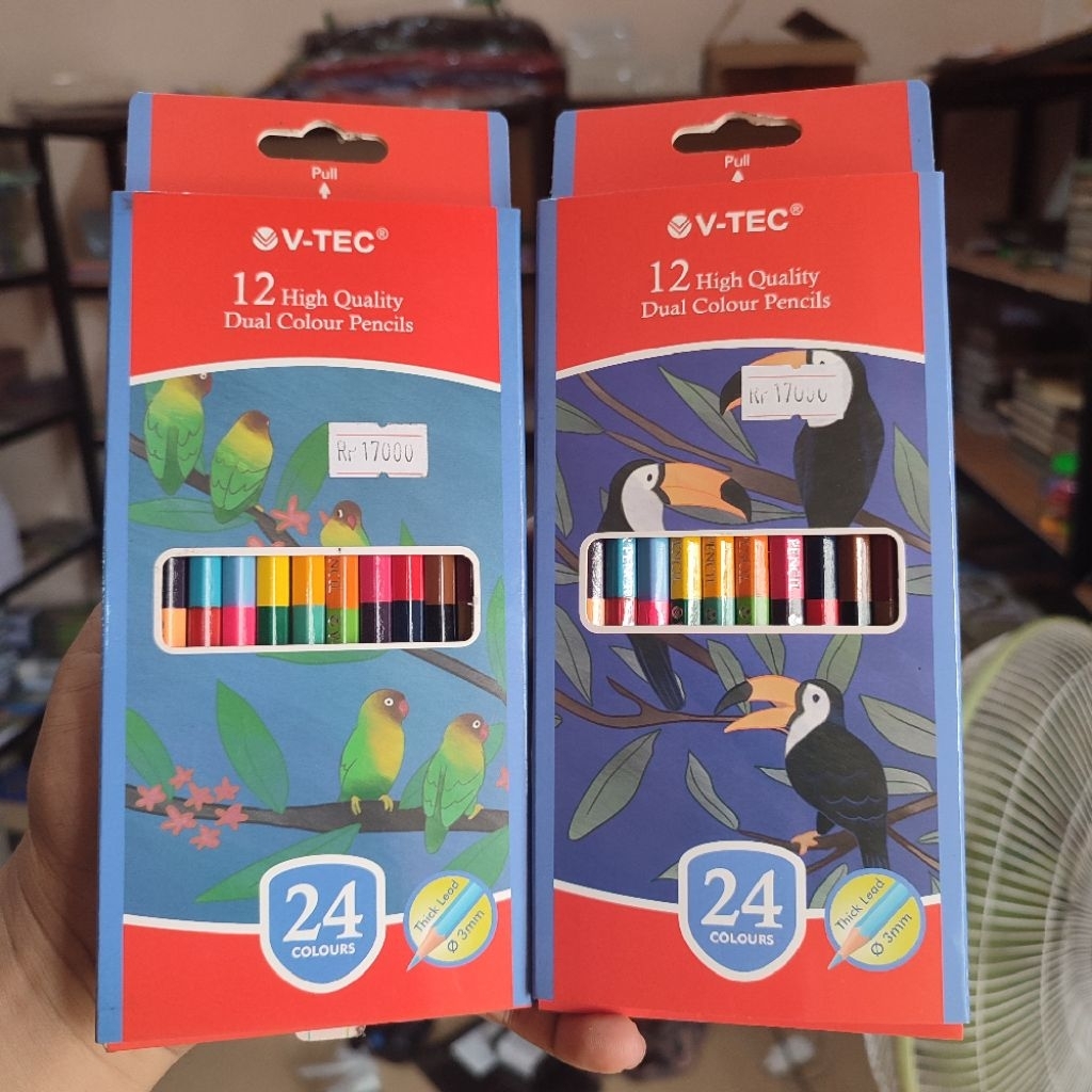 

Pensil Warna Dual Color V-Tec | Pensil Warna 24 Warna