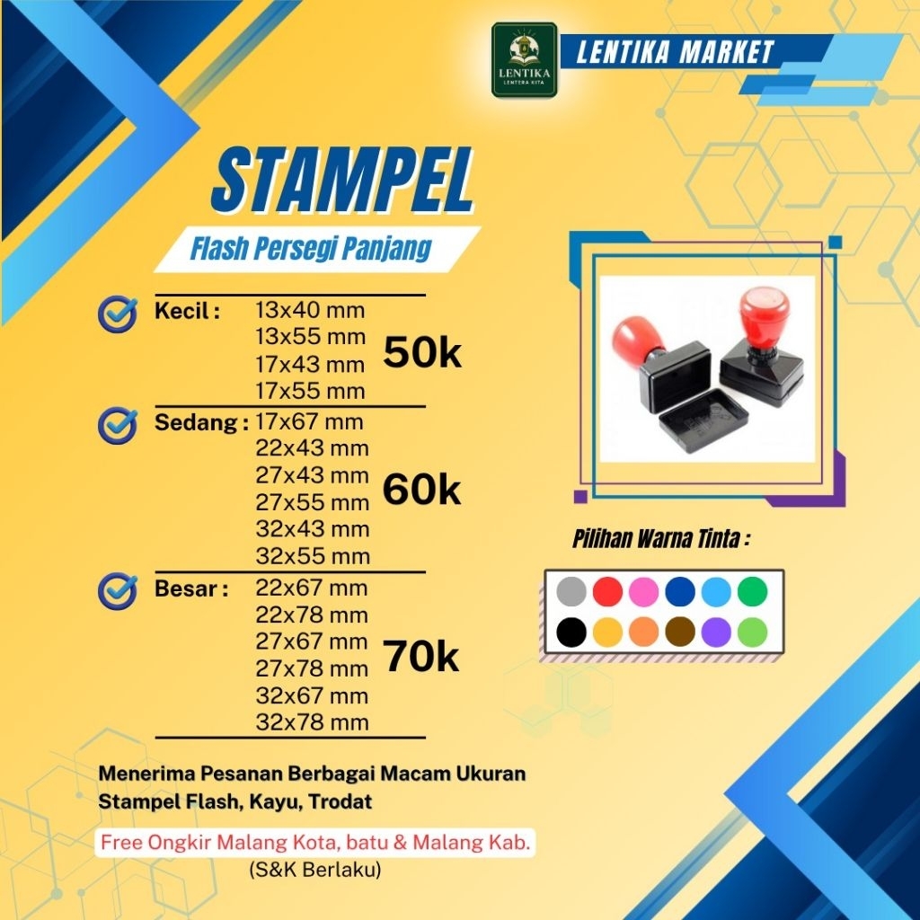 

Stampel Flash Persegi Panjang