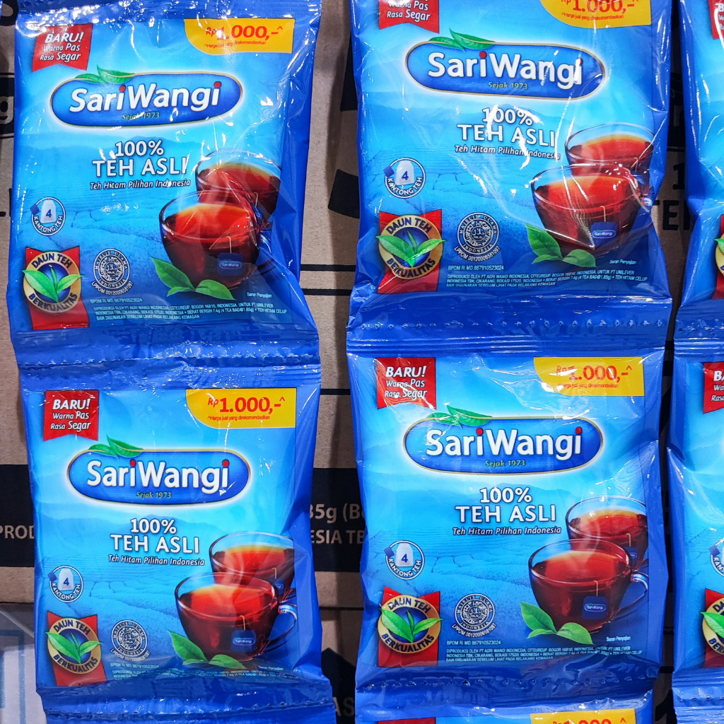

SARIWANGI Teh Celup Renceng eceran rp1000 [1karton isi 288Sachet x TB4 x1.85gr]
