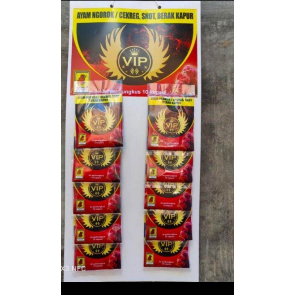 Jamu VIP JALU AJI Ayam Jago Aduan Bangkok Obat Snot Ngorok Berak Kapur