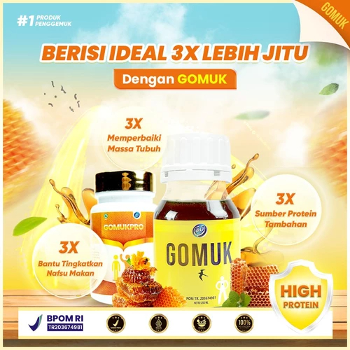 Gomuk / Paket Gomuk & Gomuk Pro / NAIK 5-10 KG / Suplemen Penggemuk Herbal