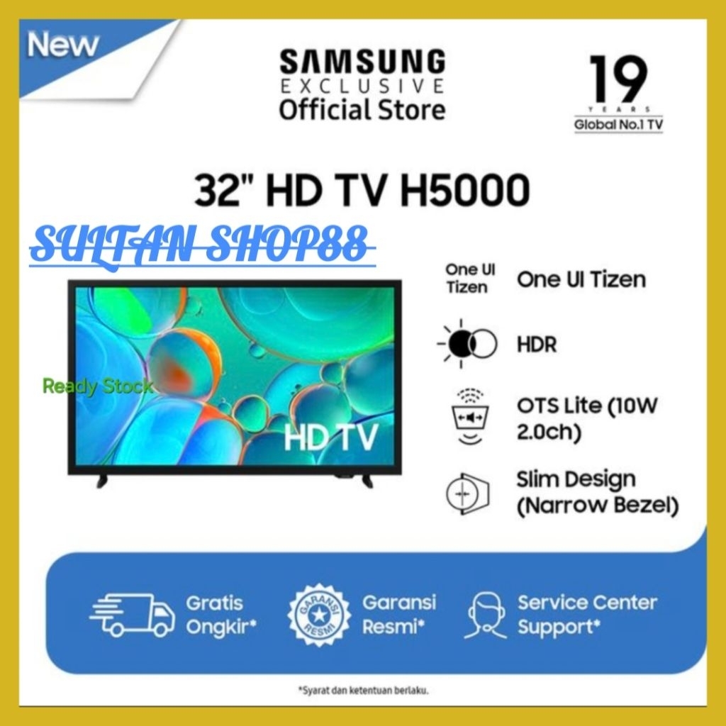 SAMSUNG SMART TV 32H5000 32 INCH ONE UI TIZEN HDR OTS LITE I SAMSUNG 32H5000FKLXD SMART TV ONE UI TI