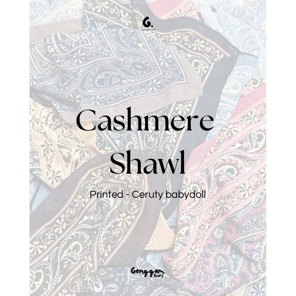 [Genggam Scarf] Cashmere Shawl