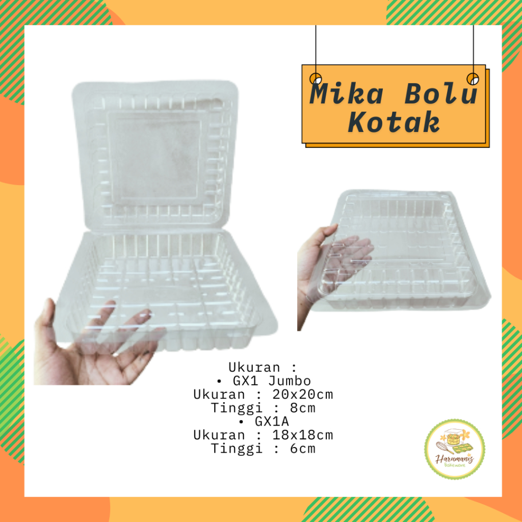 Mika Bolu Kotak  Mika Bolu Kotak Jumbo 1A Chiffon Mika Sifon Box Mika Kue Besar Jumbo Bolu Ketan Bol