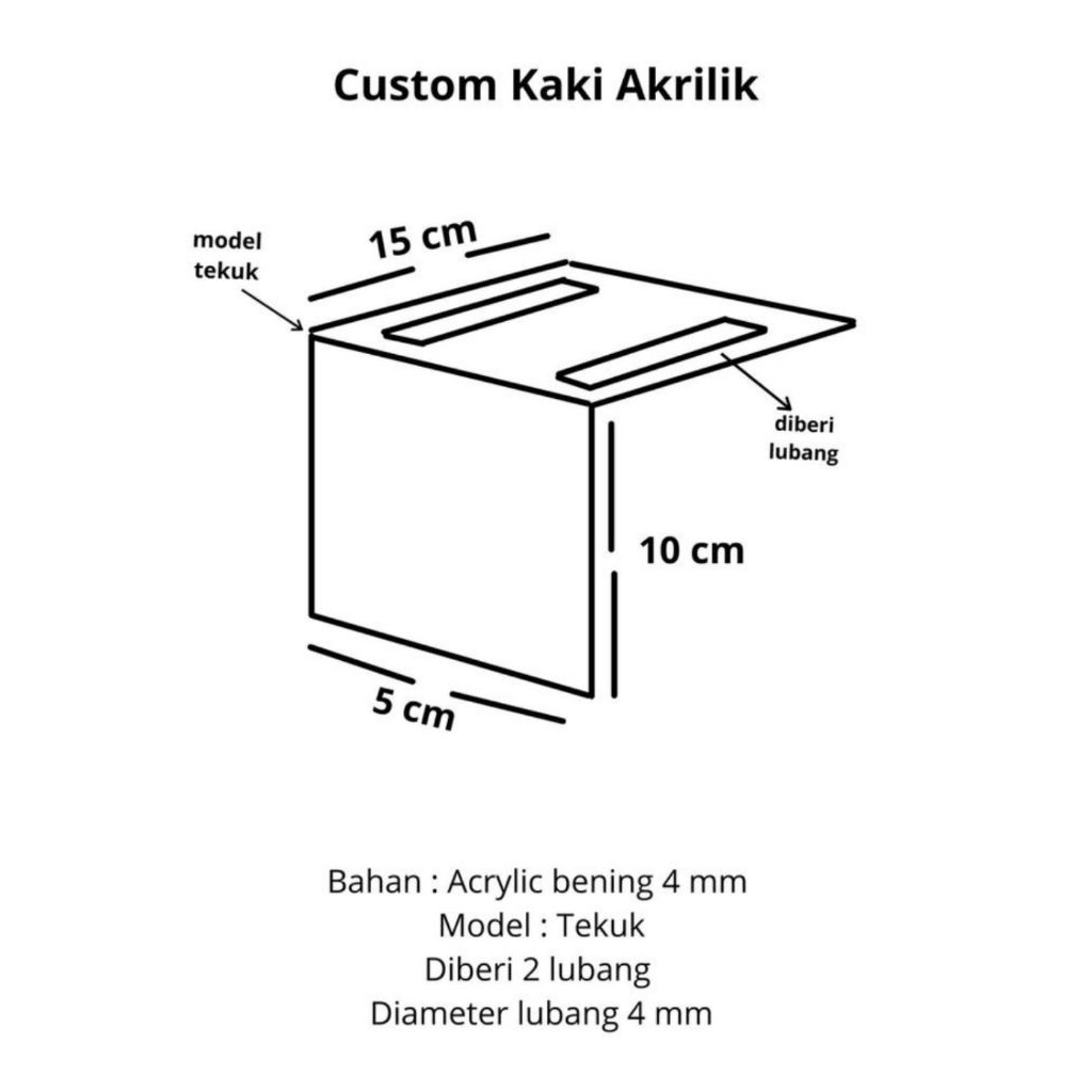 Custom Kaki Lampu Akrilik / Acrylic