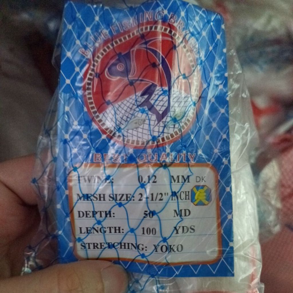 Jaring Ikan Senar 0.12 50x100 YOKO