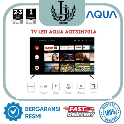 TV LED Aqua AQT32K701 LED Aqua 32 Inch Android TV Aqua
