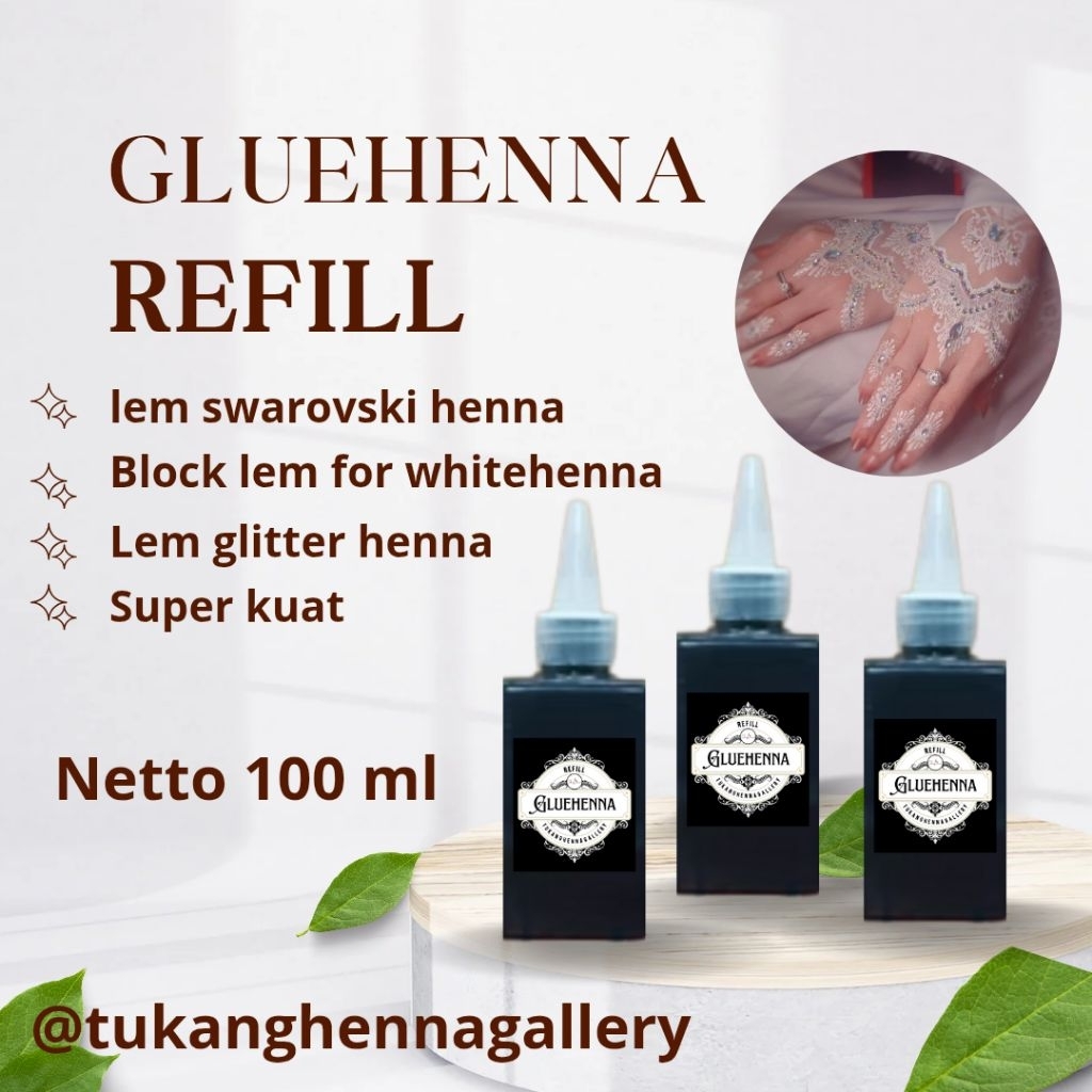 

refill lem henna 100 ml glueink