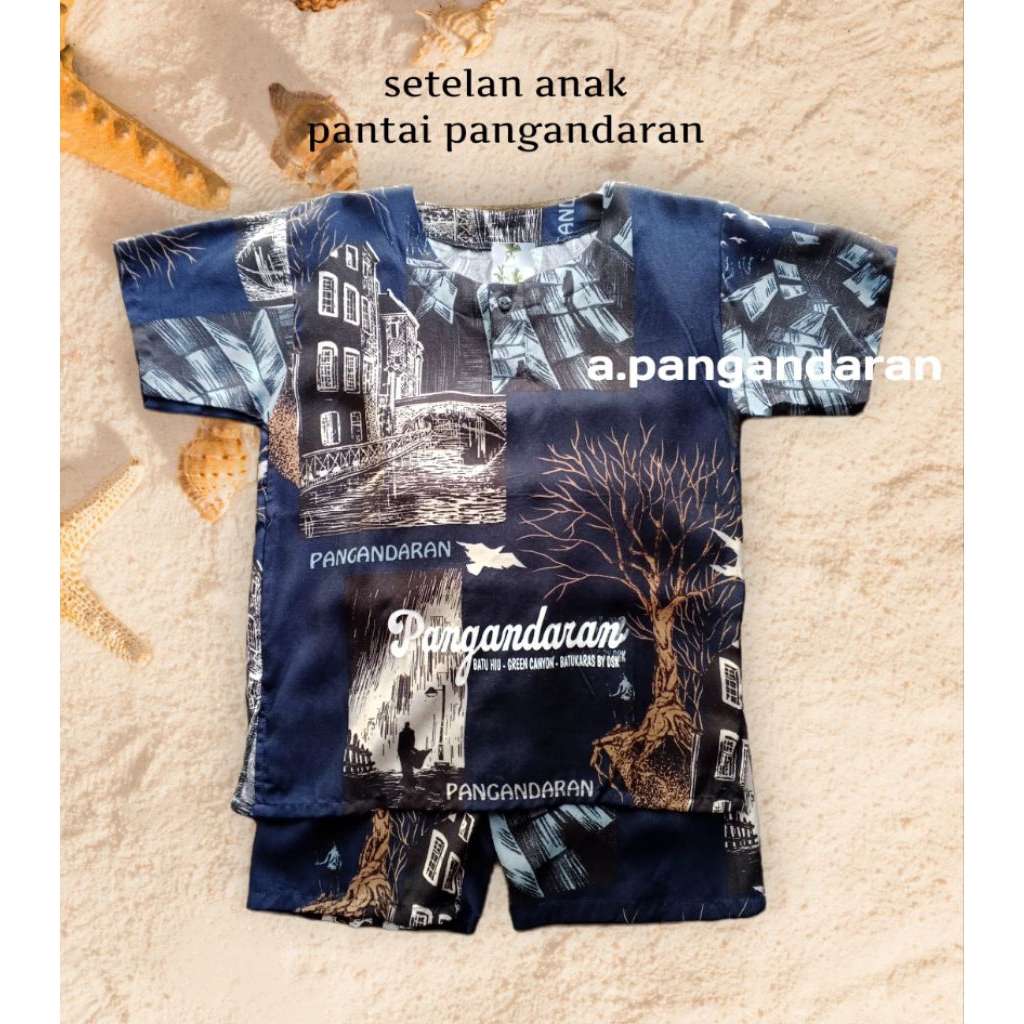 Setelan Anak Pantai Pangandaran Baju Anak Pantai Pangandaran Unisek