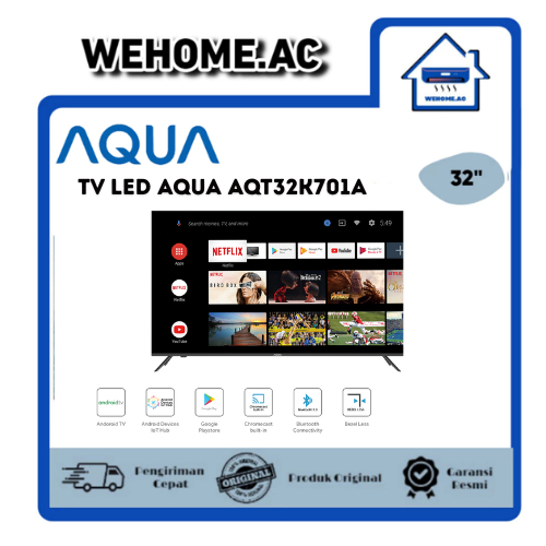 TV LED Aqua AQT32K701 LED Aqua 32 Inch Android TV Aqua