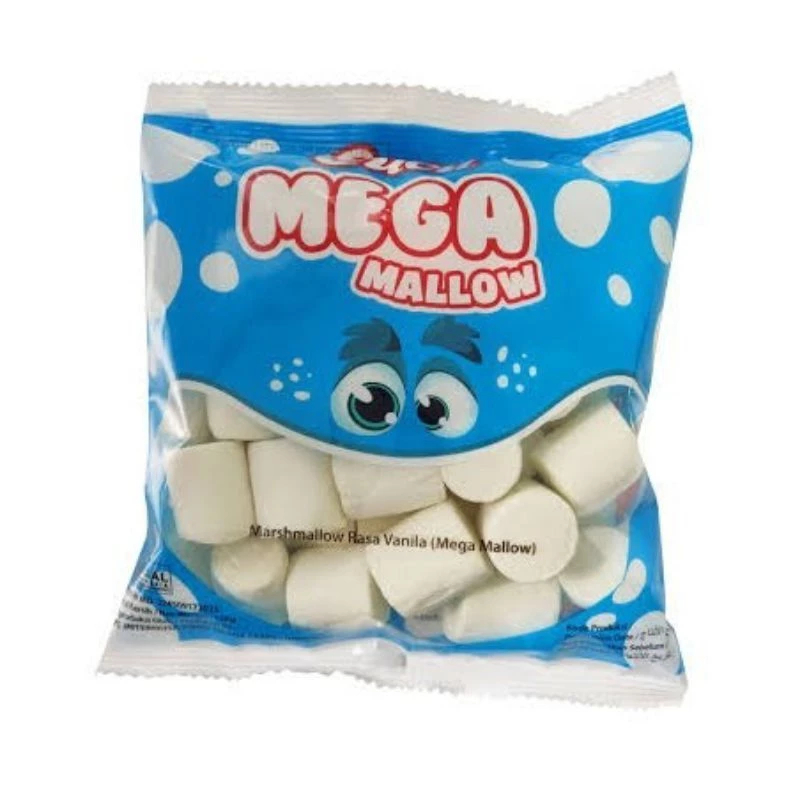 

[Belanja 25.000 Baru Diproses] Cucu Mega Mallow Marshmallow Rasa Vanila 100gr