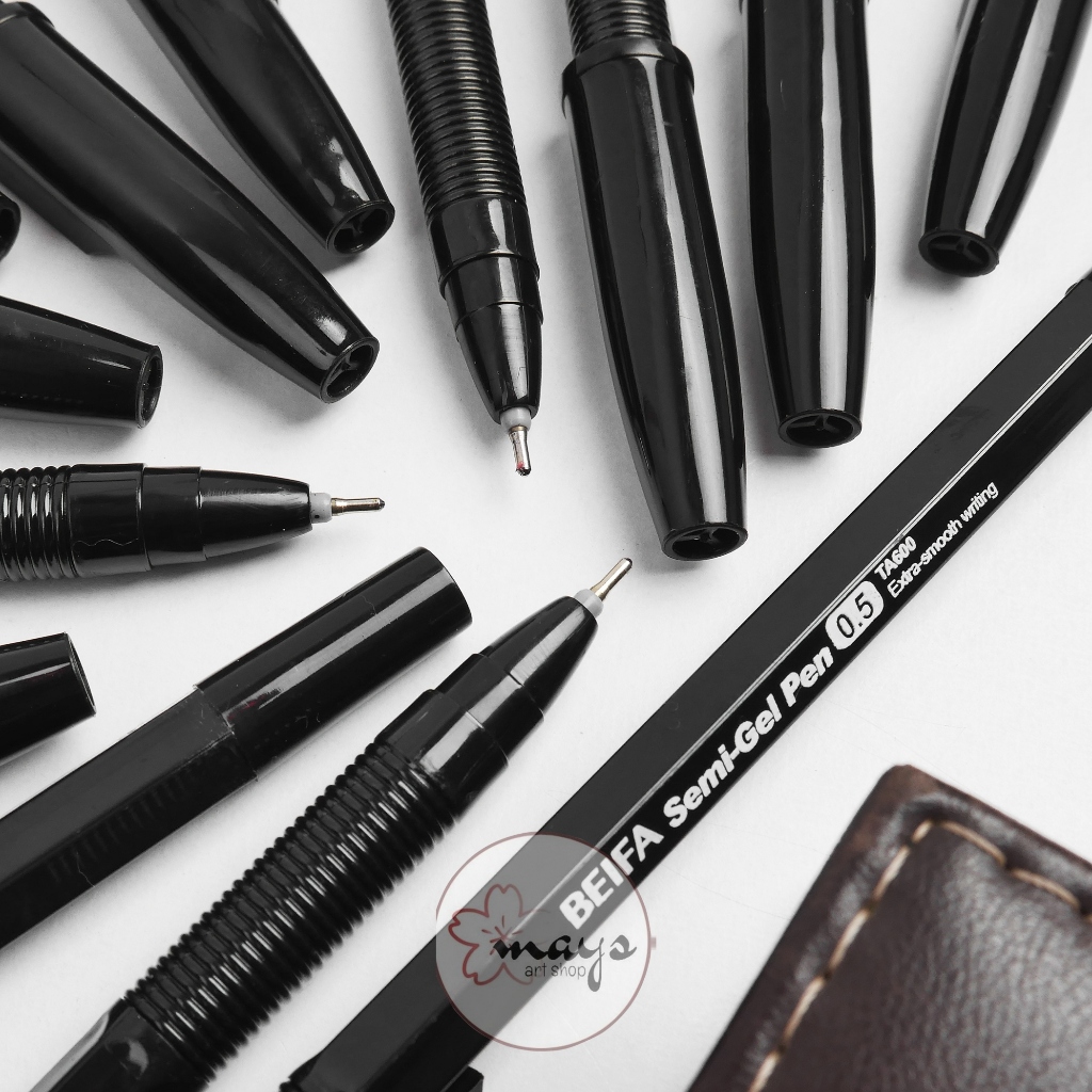 

Ballpoint Pulpen Semi Gel Pen 0.5mm - Bolpen Pena 0,5 mm Alat Tulis Stationery Sekolah Anak