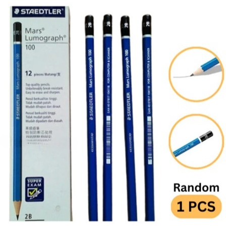 

Pencil Pensil Kayu 2B Alat Tulis Gambar Anak Sekolah Perlengkapan Kantor Super Tebal Satuan