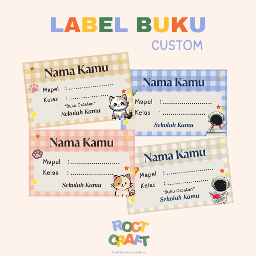 

ROCT CRAFT - Label Buku Custom Sticker dan HVS