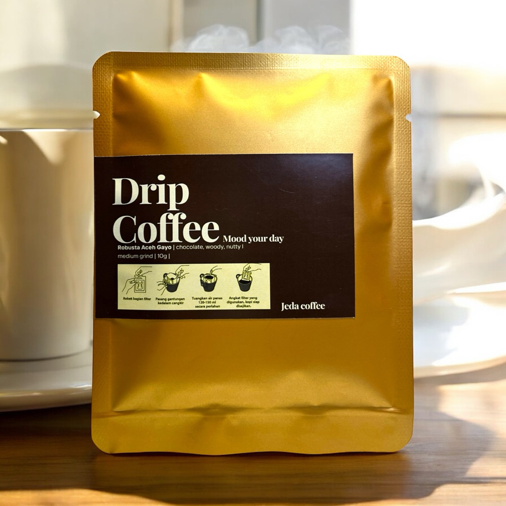 

jeda shop drip coffee saset single origin robusta aceh gayo 10g instan sachet kopi
