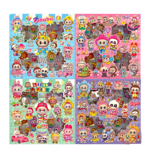 

Labubu Sticker Aesthetic 2D Pack Isi 100 pcs Stiker Karakter Sanrio Labubu Korea Waterproof