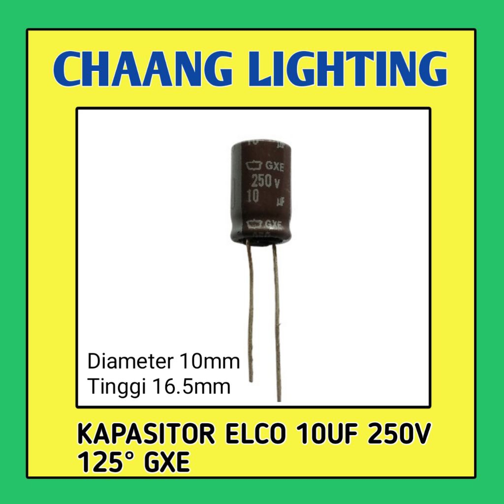 10UF 250V 125°C KAPASITOR 10UF 250VOLT 10UF/250V ELCO 10uF 250Volt CAPASITOR ELCO 10UF 250Vol