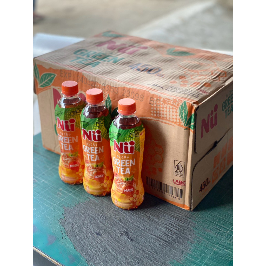 

NU GREEN TEA MADU 450ml kemasan karton isi 24 botol