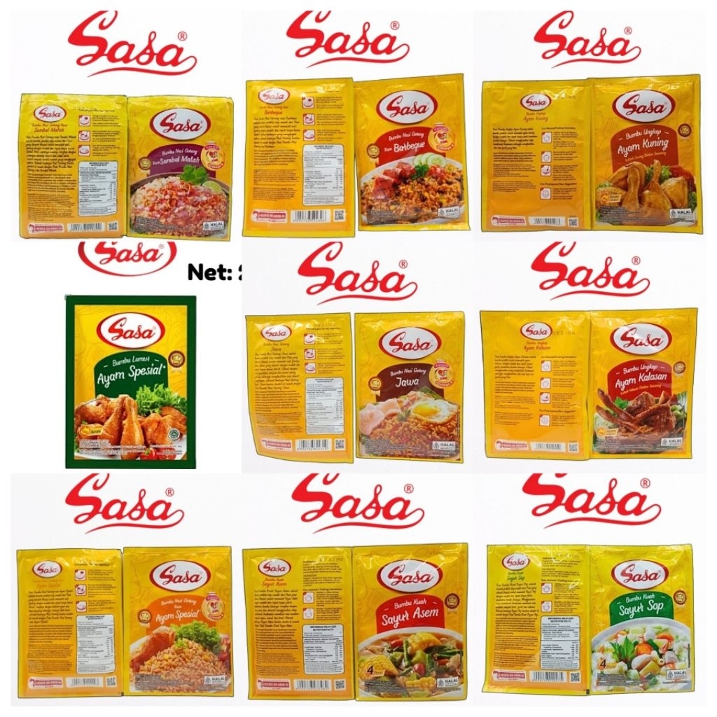 

✨️Sasa Bumbu Masakan instant Nasi Goreng | Bumbu Ayam | Bumbu Kuah Khas Indonesia ✨️
