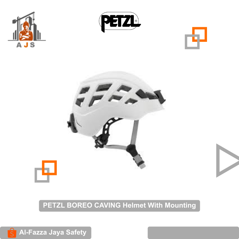 PETZL BOREO CAVING Helmet With Mounting / Helem Petzl Boreo Original