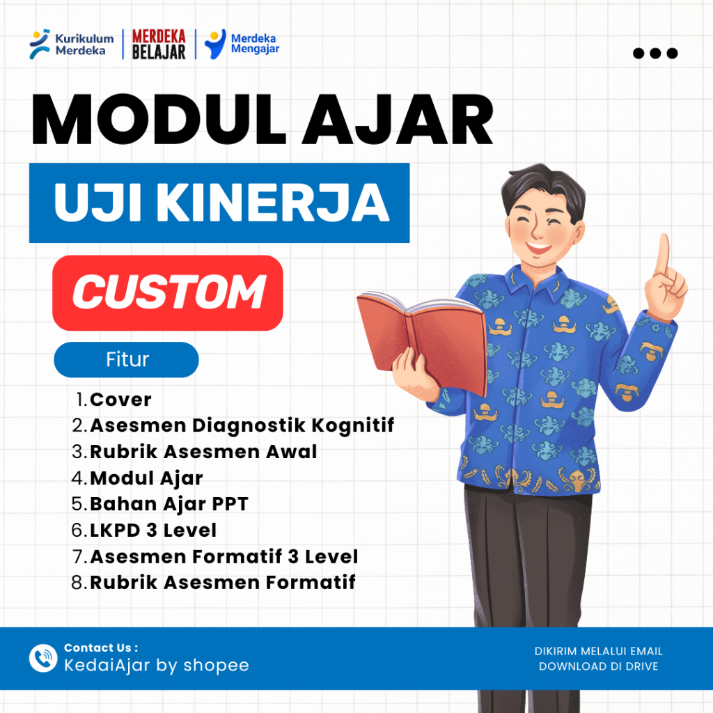 

Modul Ajar Uji Kinerja/RPP CUSTOM - Sekolah Dasar - SD - Perangkat Ajar Kurikulum Merdeka - Kurmer