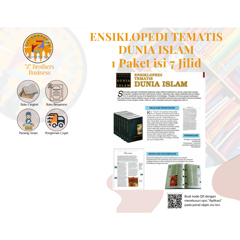 Buku ENSIKLOPEDI TEMATIS DUNIA ISLAM - 1 Paket isi 7 Jilid