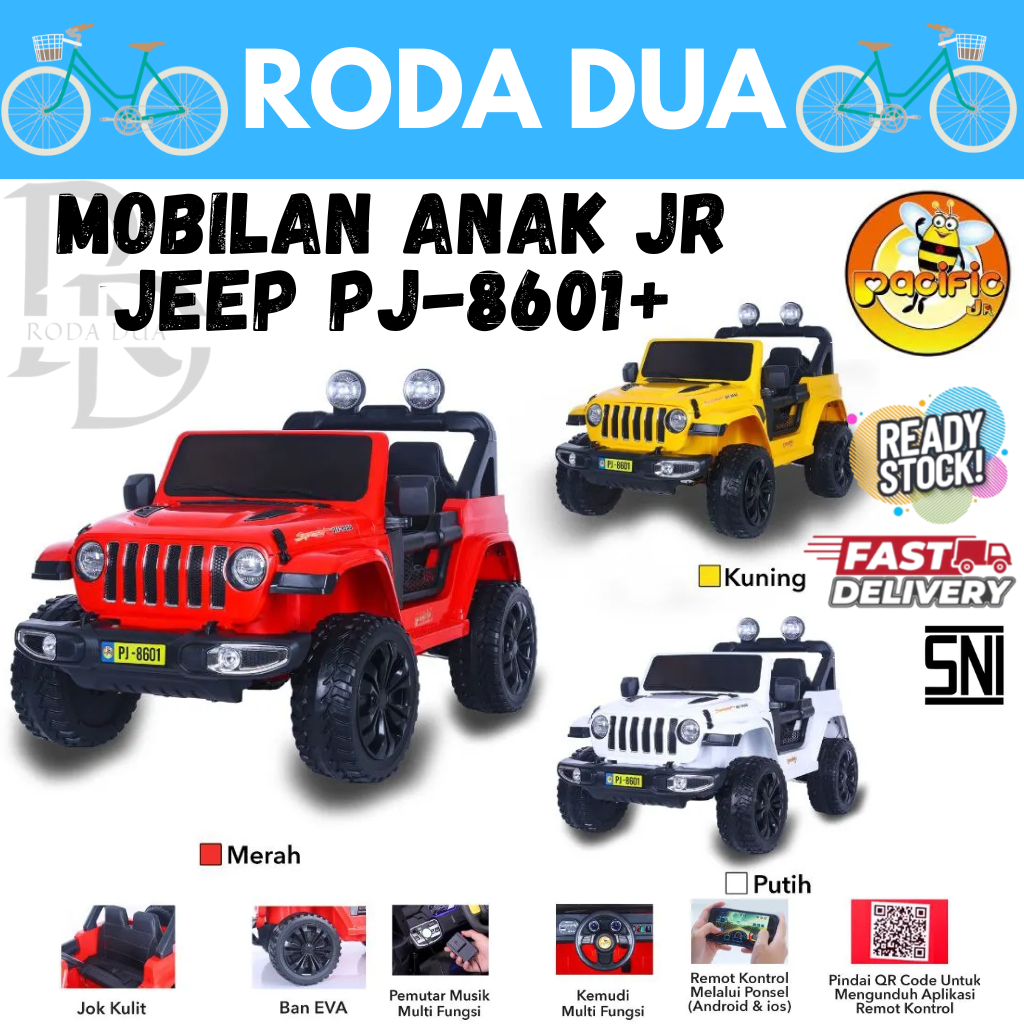 MOBILAN ANAK MODEL JR JEEP PJ-8601+