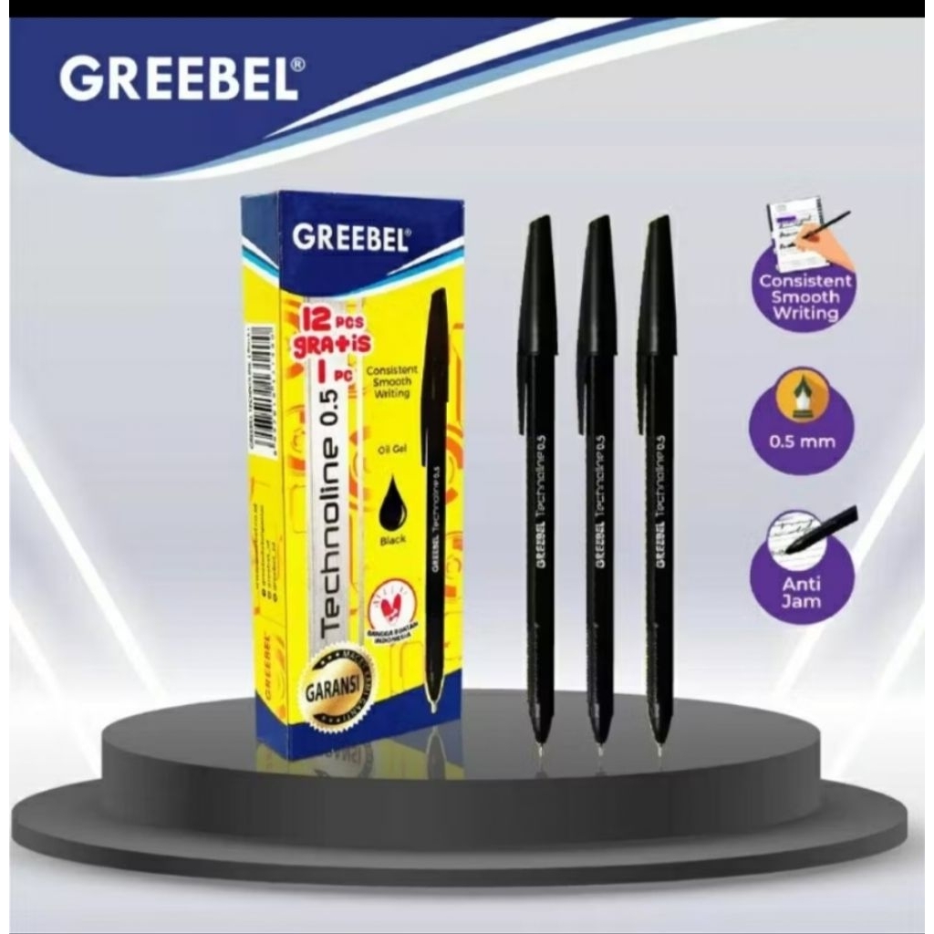 

Pen Greebel 0.5mm Hitam - 1 pcs