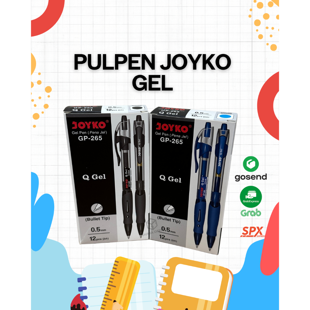 

Joyko Pulpen Gel Q GP-265 Black 0.5mm 1box (12pcs)