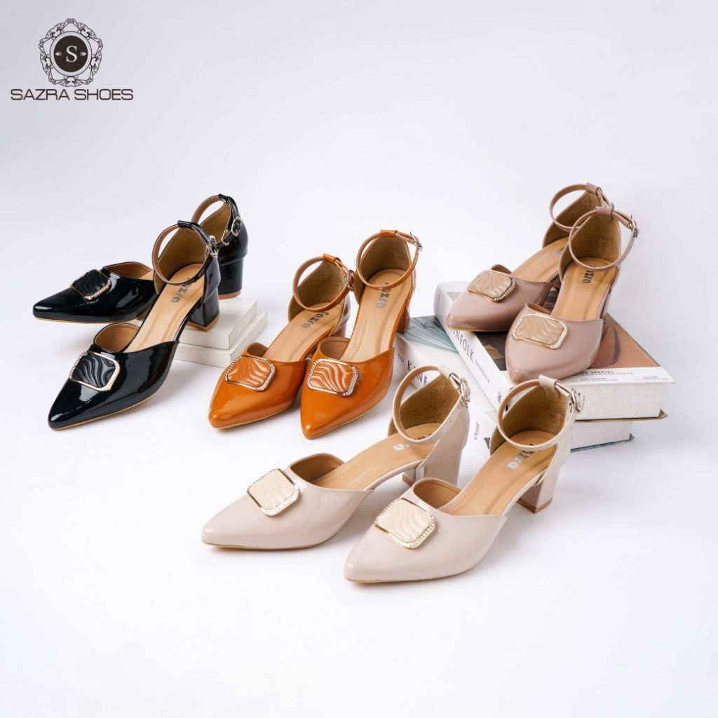 SAZRA - ZYVA SHOES -MULES HEELS WANITA