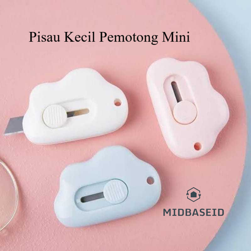 

[Midbase] Cutter Mini Bentuk Awan Pisau Kecil Pemotong Mini Portable
