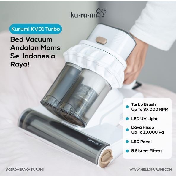 Kurumi KV 01 Turbo Anti Dust Mites UV Vacuum Cleaner / Kurumi KV01 Vacum Cleaner /Kurumi KV01 Lite U