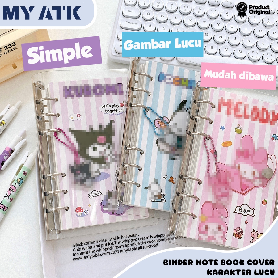 

Binder A6 Ring Cute / Notebook Buku Catatan Lucu Journaling