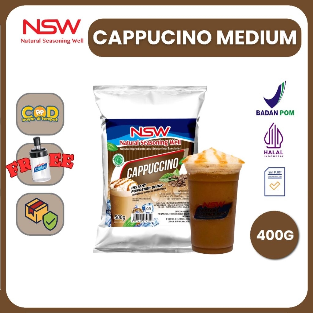 

NSW Powder Drink Rasa Cappuccino MEDIUM 400 gr